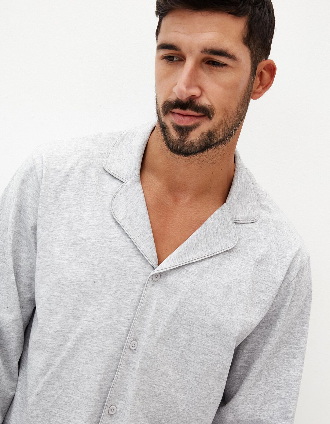 Pijama Jersey, Homem, Cinzento Claro