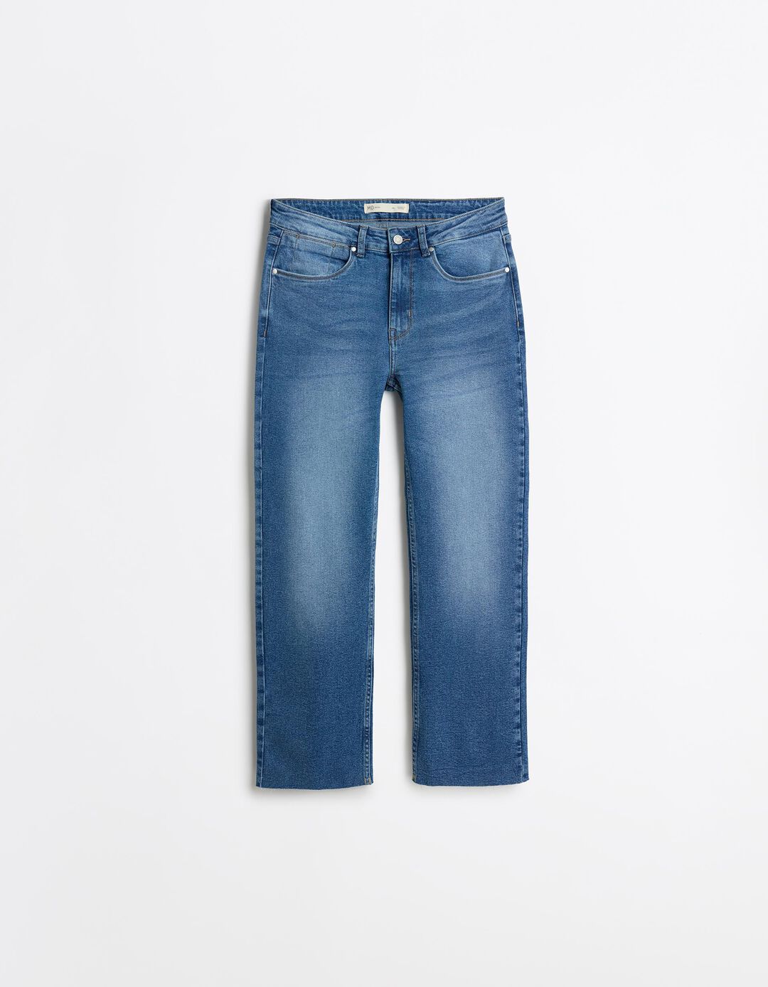 Cal&ccedil;as de Ganga 'Straight Cropped', Mulher, Azul Claro 