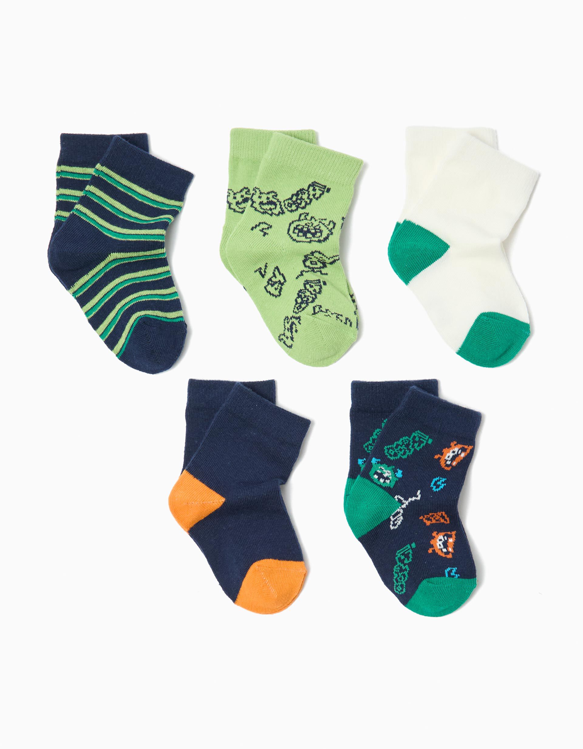 Comprar Online Pack 5 Pares de Meias, Menino, Multicor