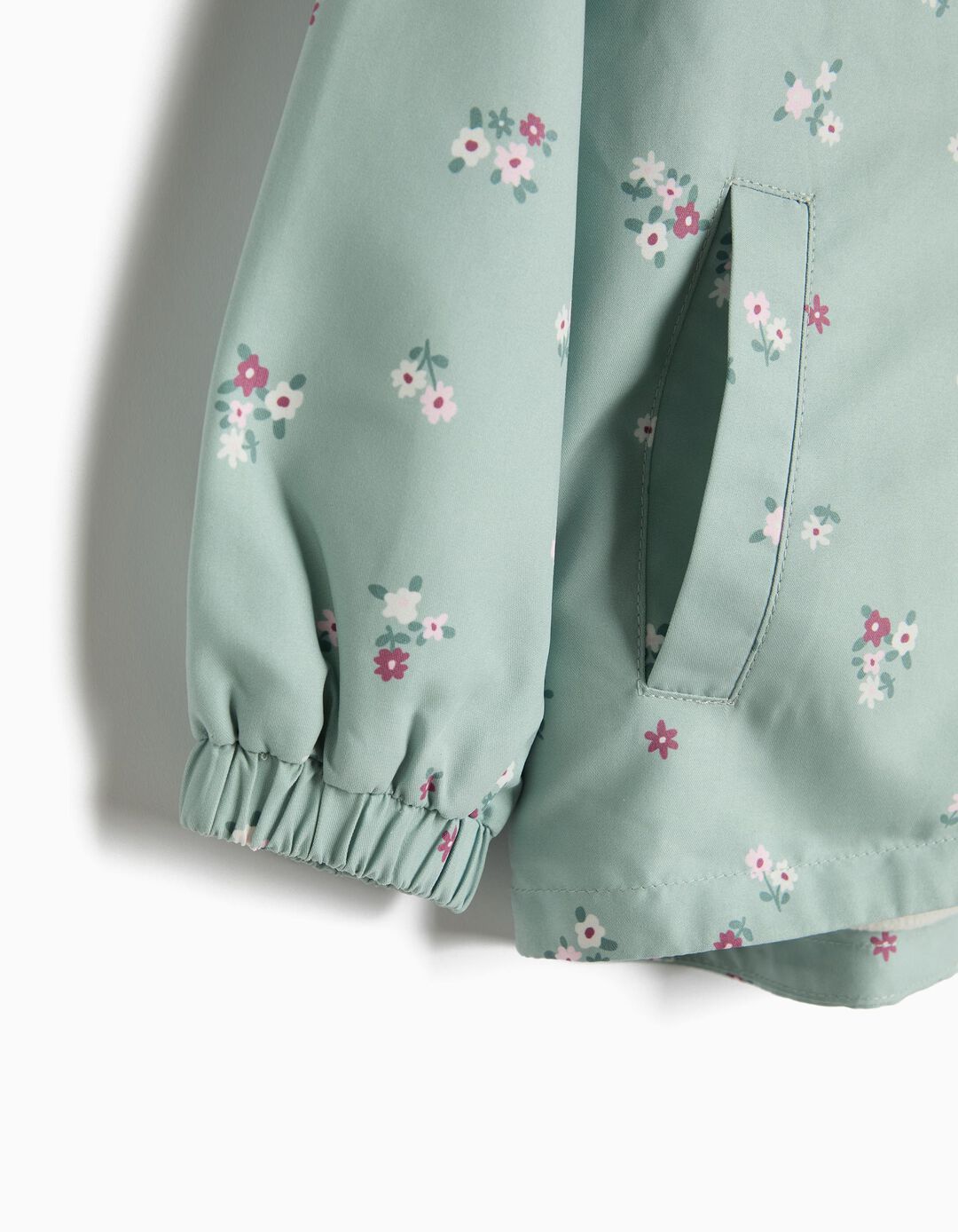 Parka Com Capuz, Menina, Verde Claro