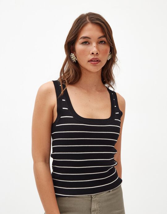 Comprar Online Top Riscas, Mulher, Preto