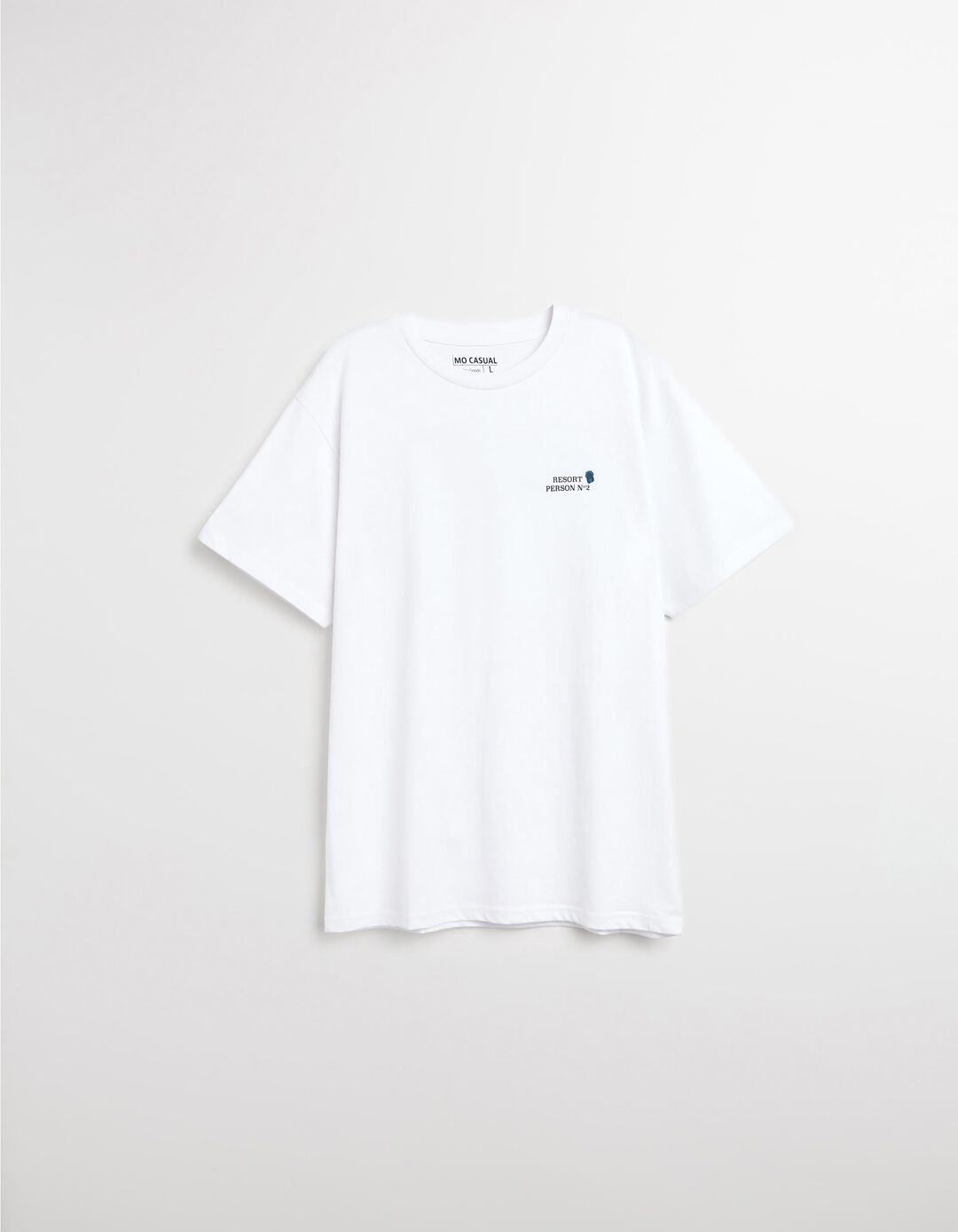 T-shirt Jersey Print, Homem, Branco