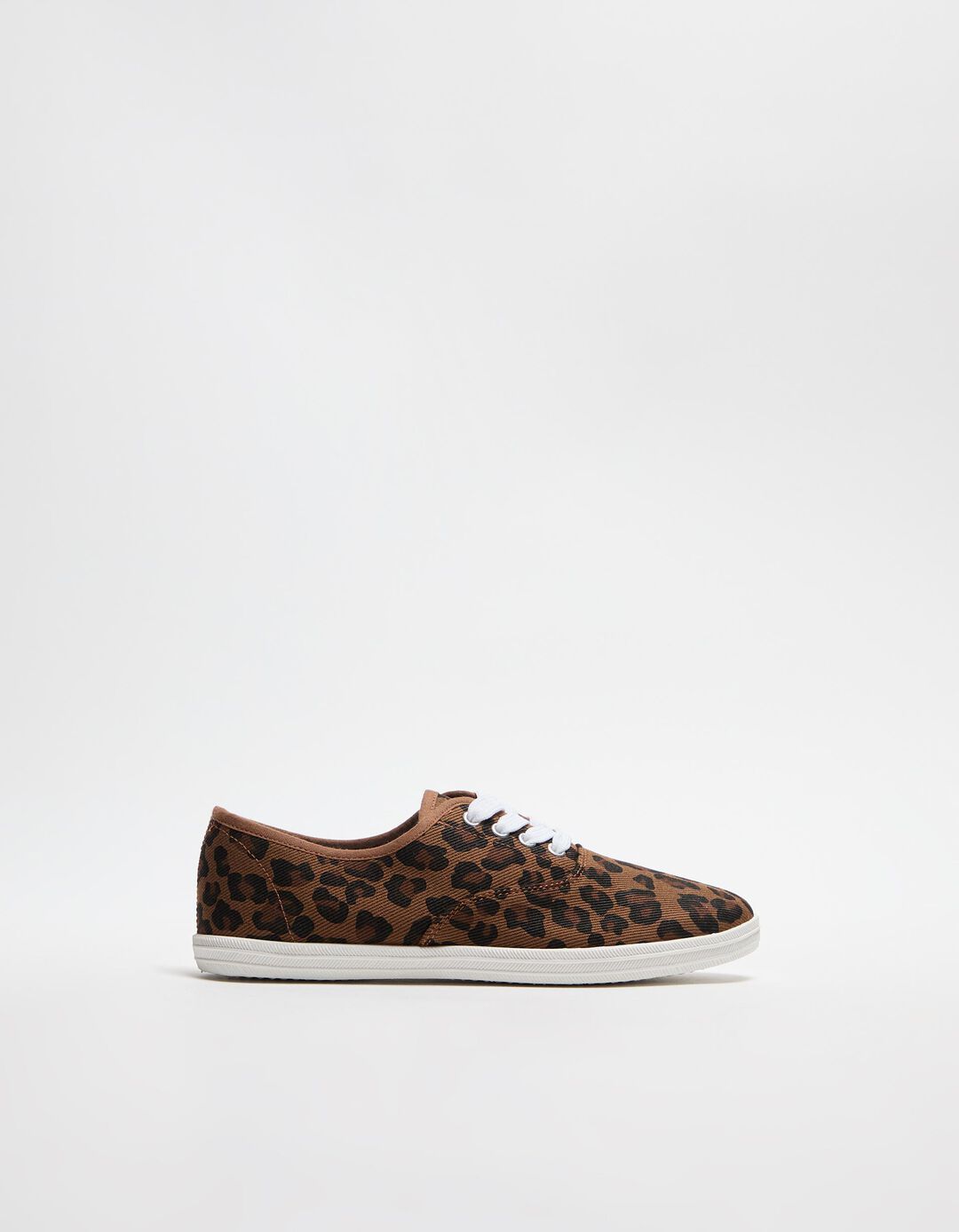 Sapatilhas Leopardo, Mulher, Castanho 