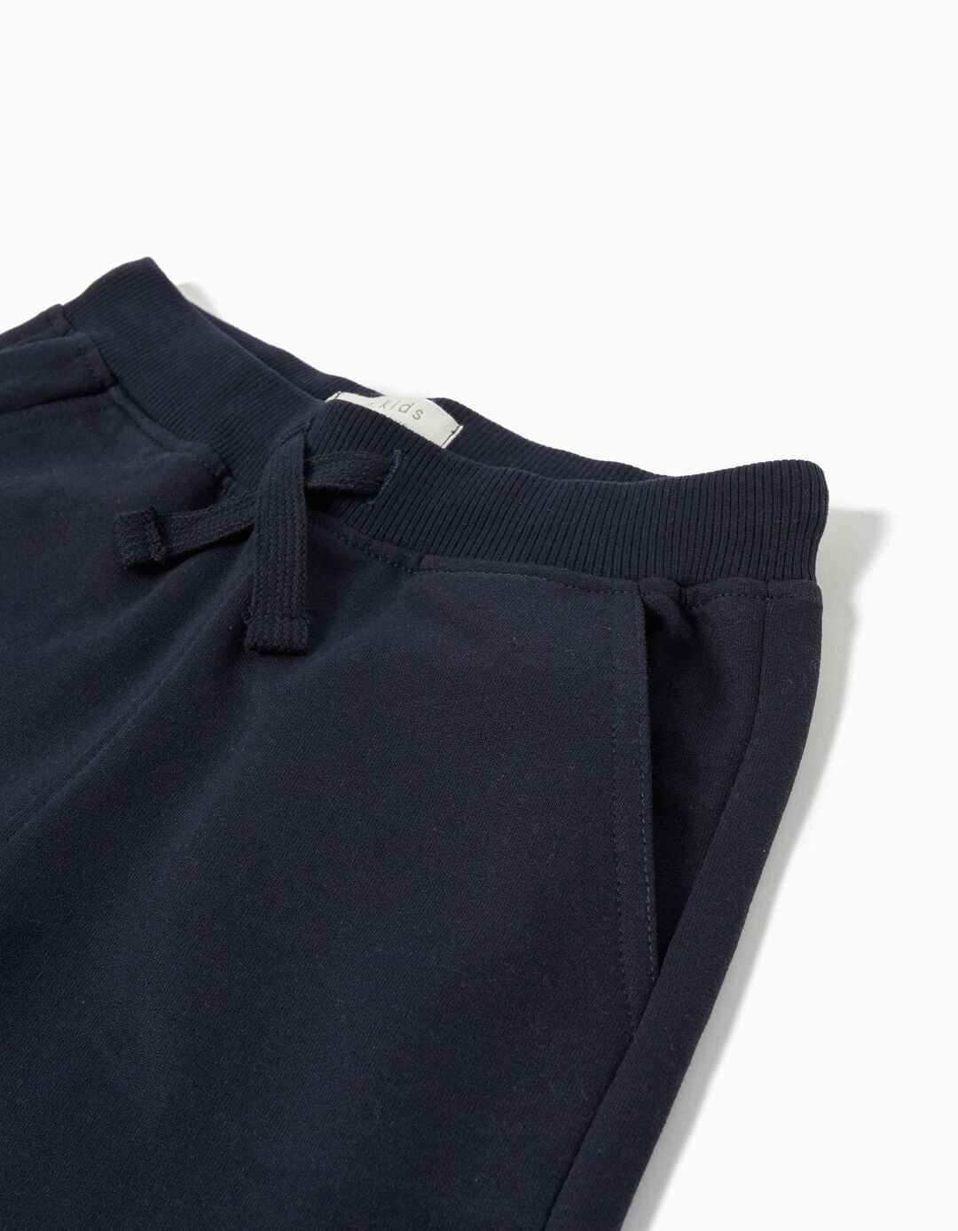 Calções Fleece, Menino, Azul Escuro