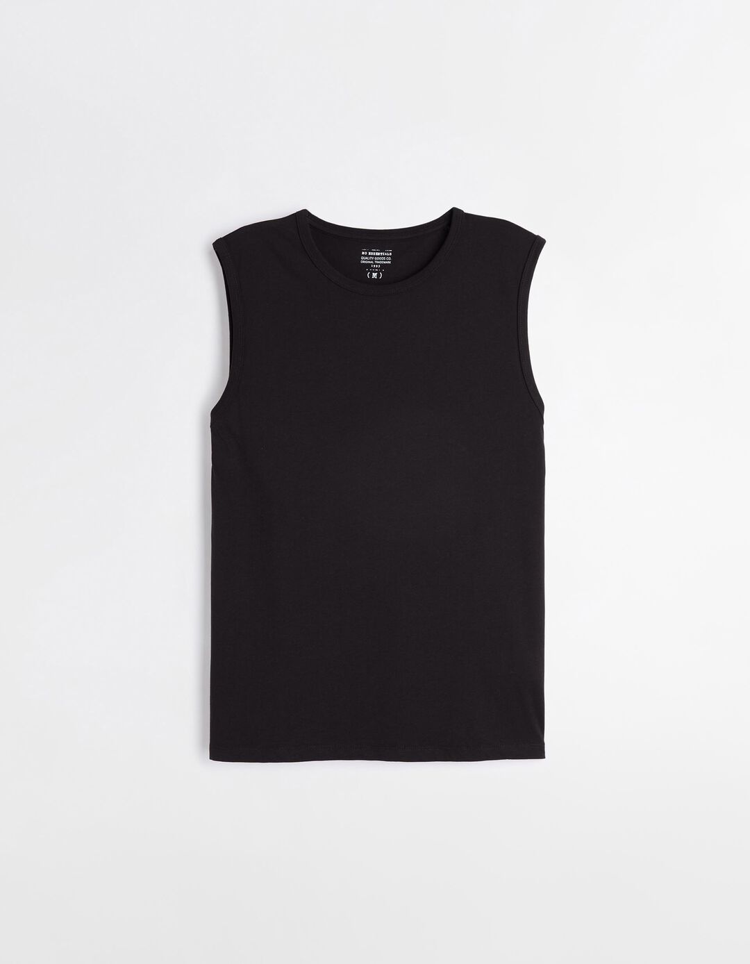 T-shirt sem mangas, Homem, Preto