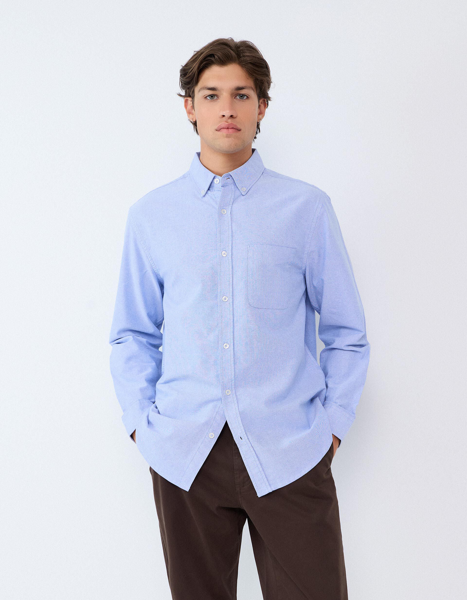 Comprar Online Camisa Oxford, Homem, Azul Claro