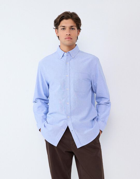 Comprar Online Camisa Oxford, Homem, Azul Claro