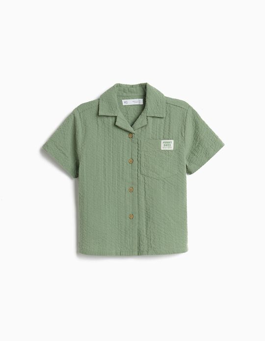Comprar Online Camisa Texturada, Menino, Verde Escuro