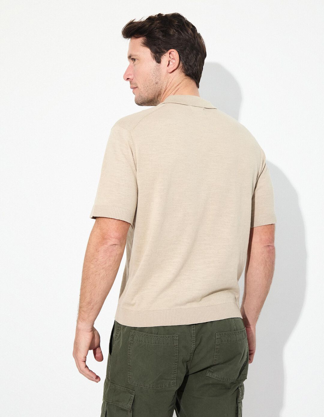 Polo, Homem, Bege 