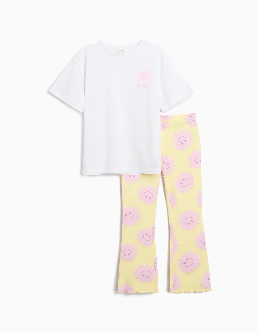 Conjunto T-shirt e Leggings, Menina, Amarelo