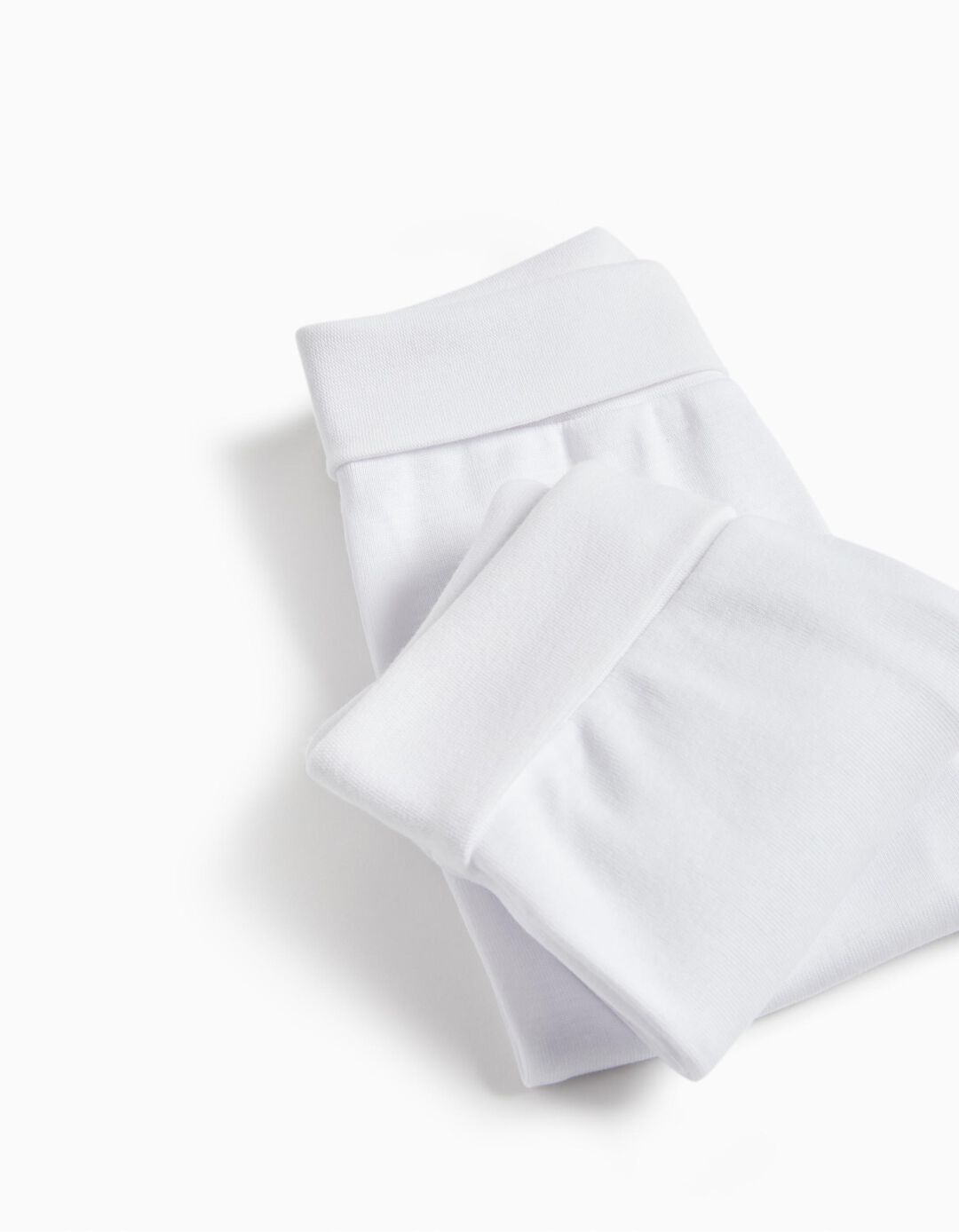Pack 2 Calças com Pés, Bebé, Branco