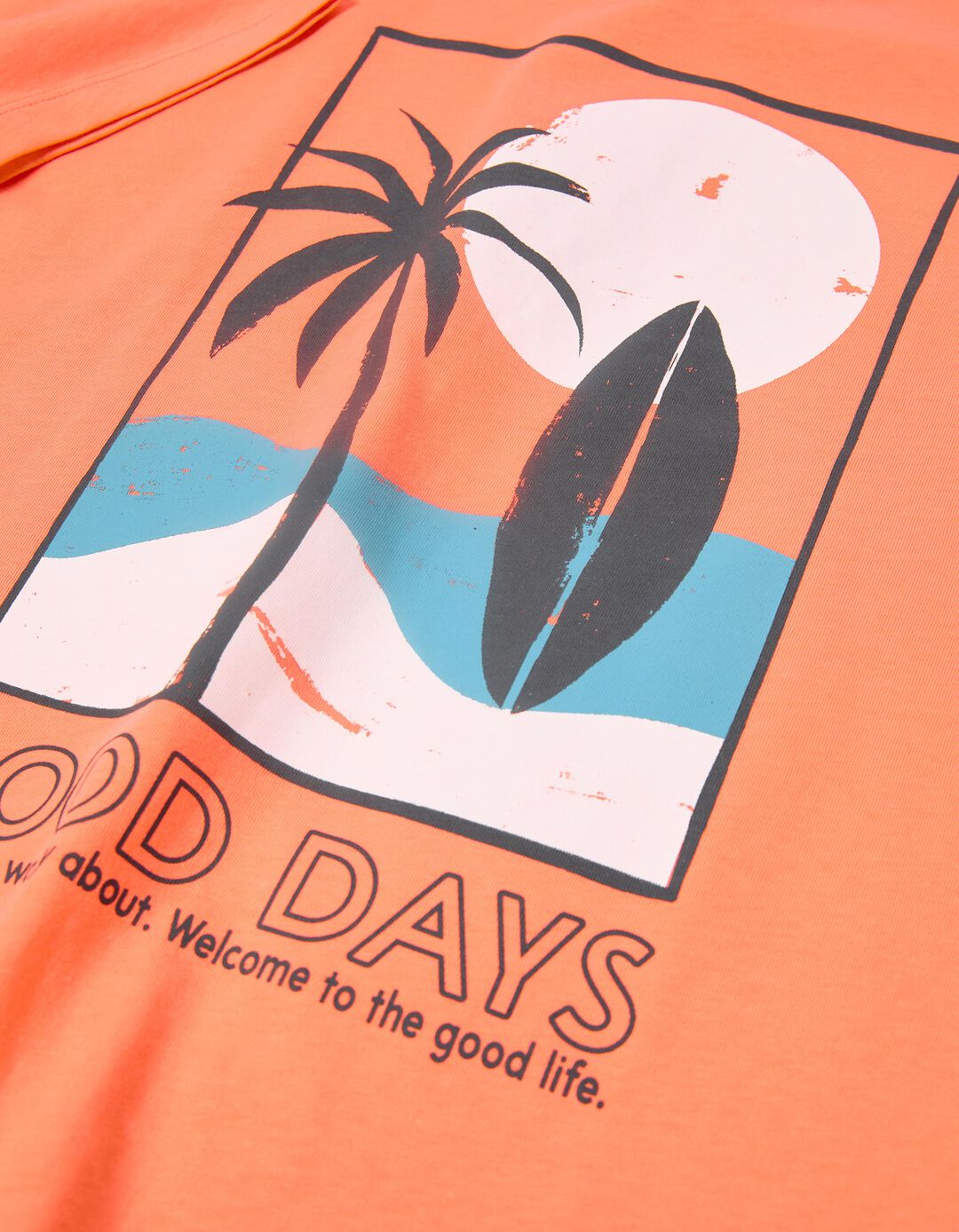 T-shirt Print, Menino, Laranja
