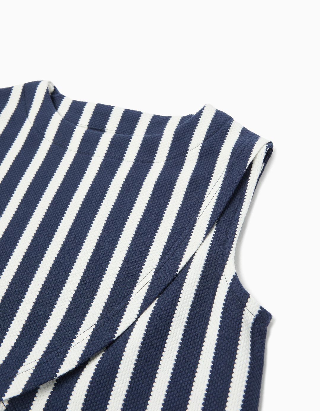 Top Riscas, Menina, Azul Escuro