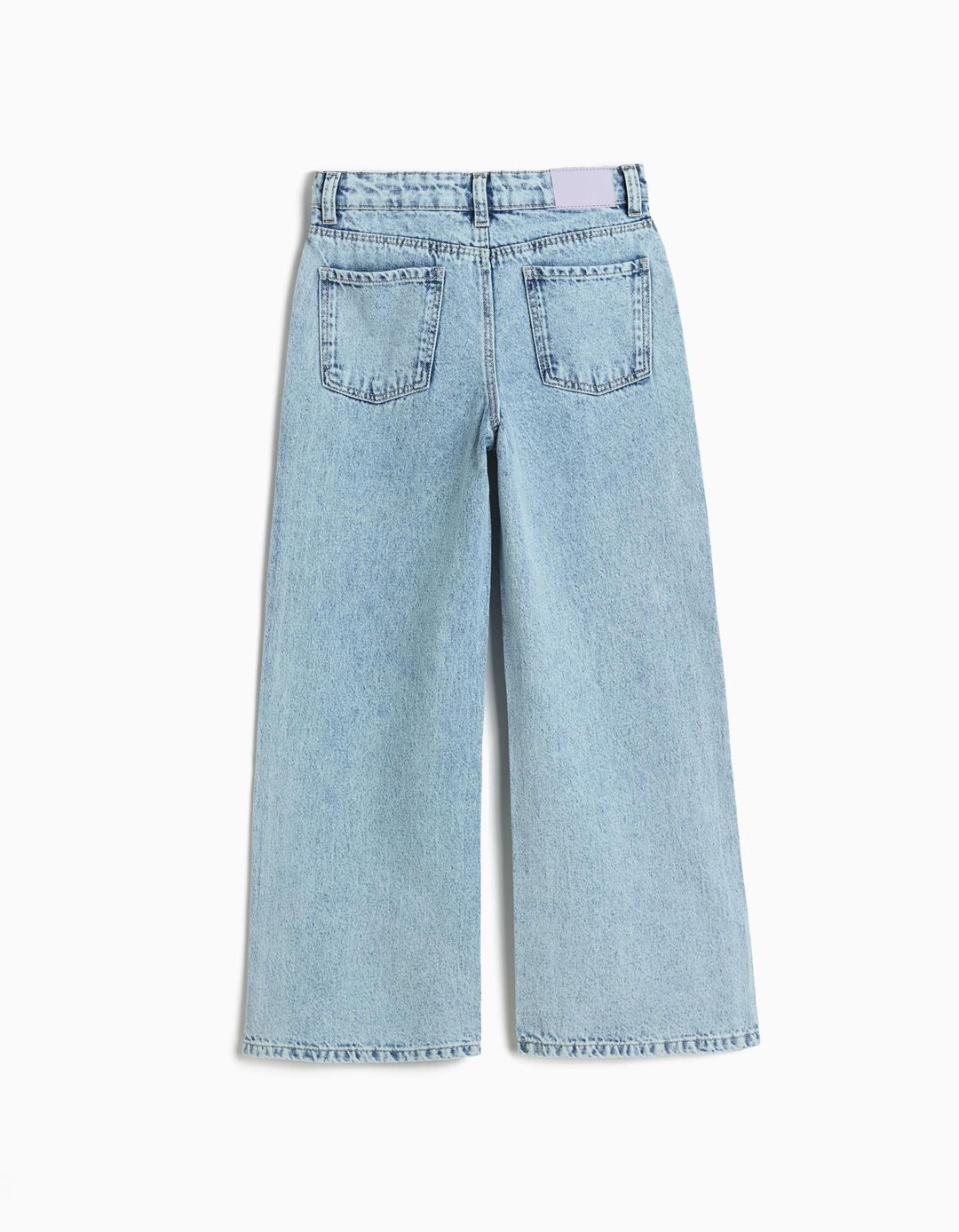 Cal&ccedil;as de Ganga 'Wide Leg', Menina, Azul Claro