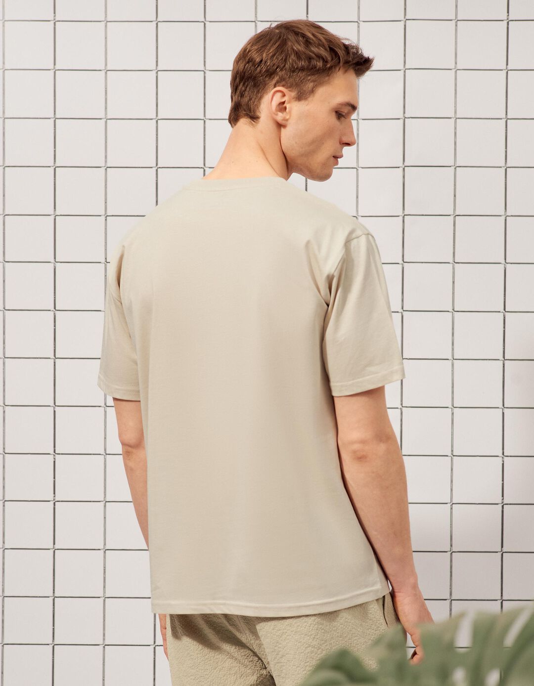 T-shirt Estampada, Homem, Cinzento Claro