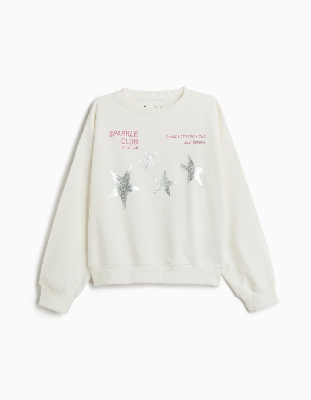 Sweatshirt Com Estampado, Menina, Branco