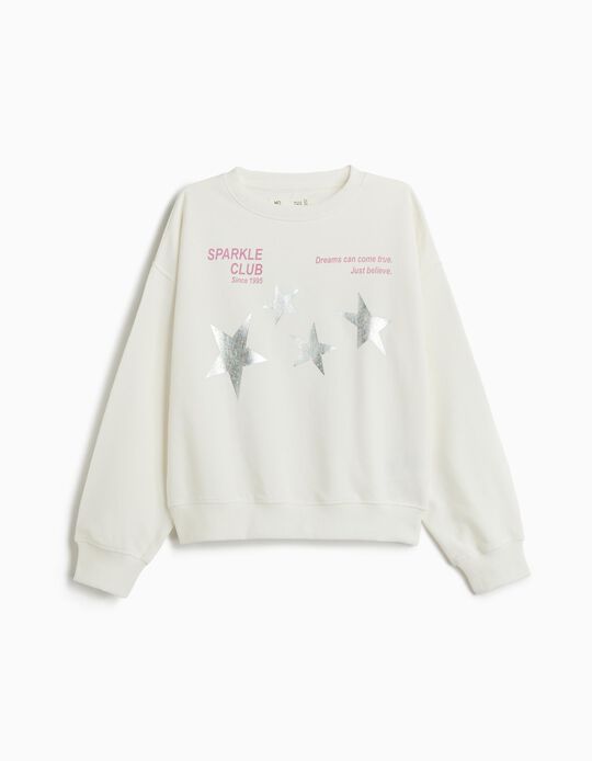 Comprar Online Sweatshirt Com Estampado, Menina, Branco