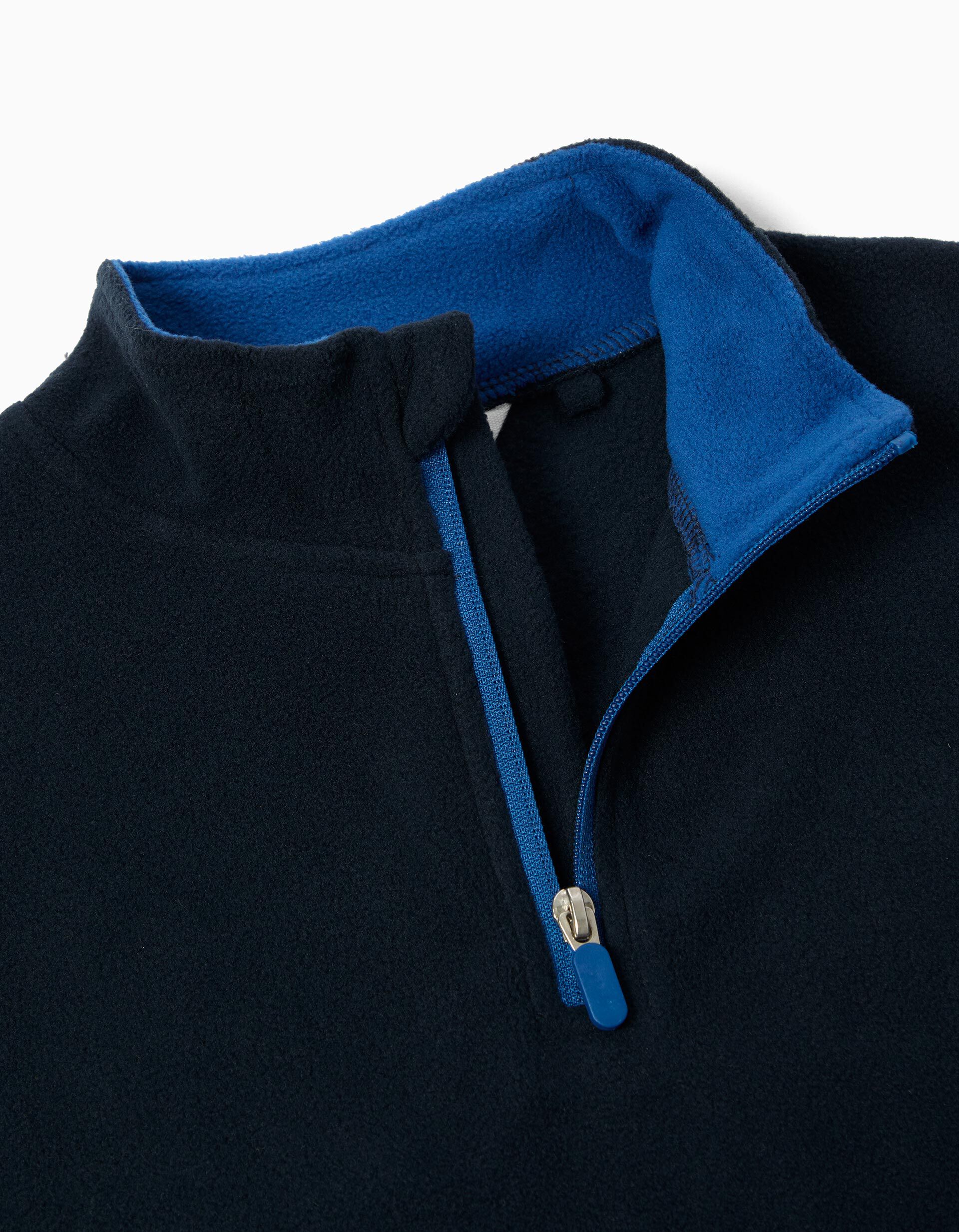Comprar Online Camisola Polar com Fecho, Menino, Azul Escuro
