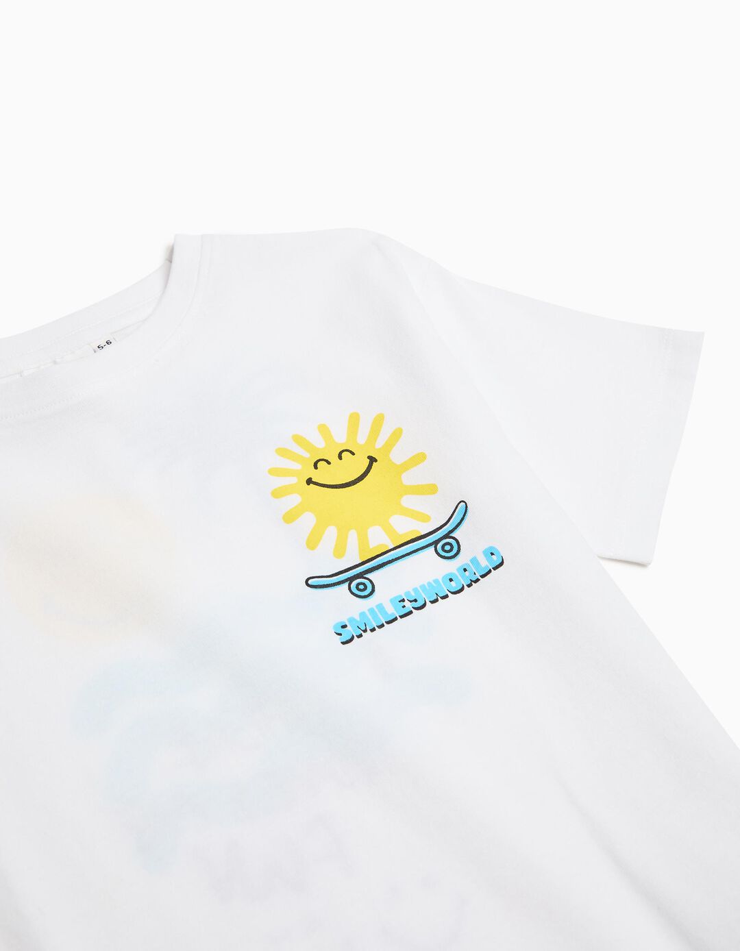 T-shirt 'Smiley World', Menino, Branco