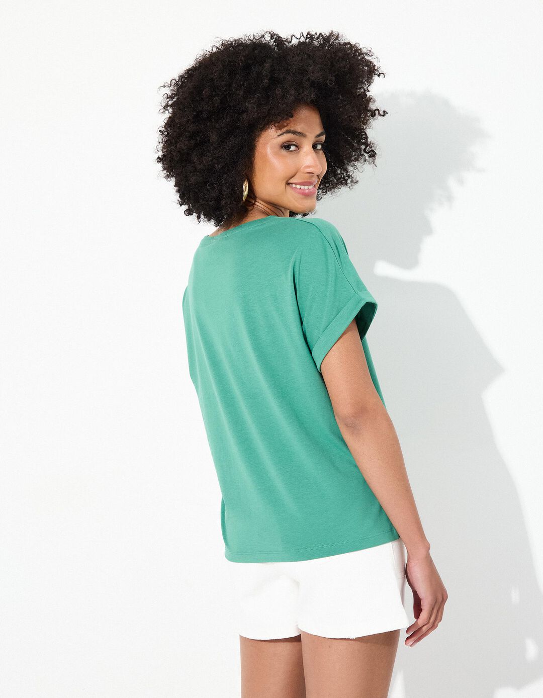 T-shirt Print, Mulher, Verde