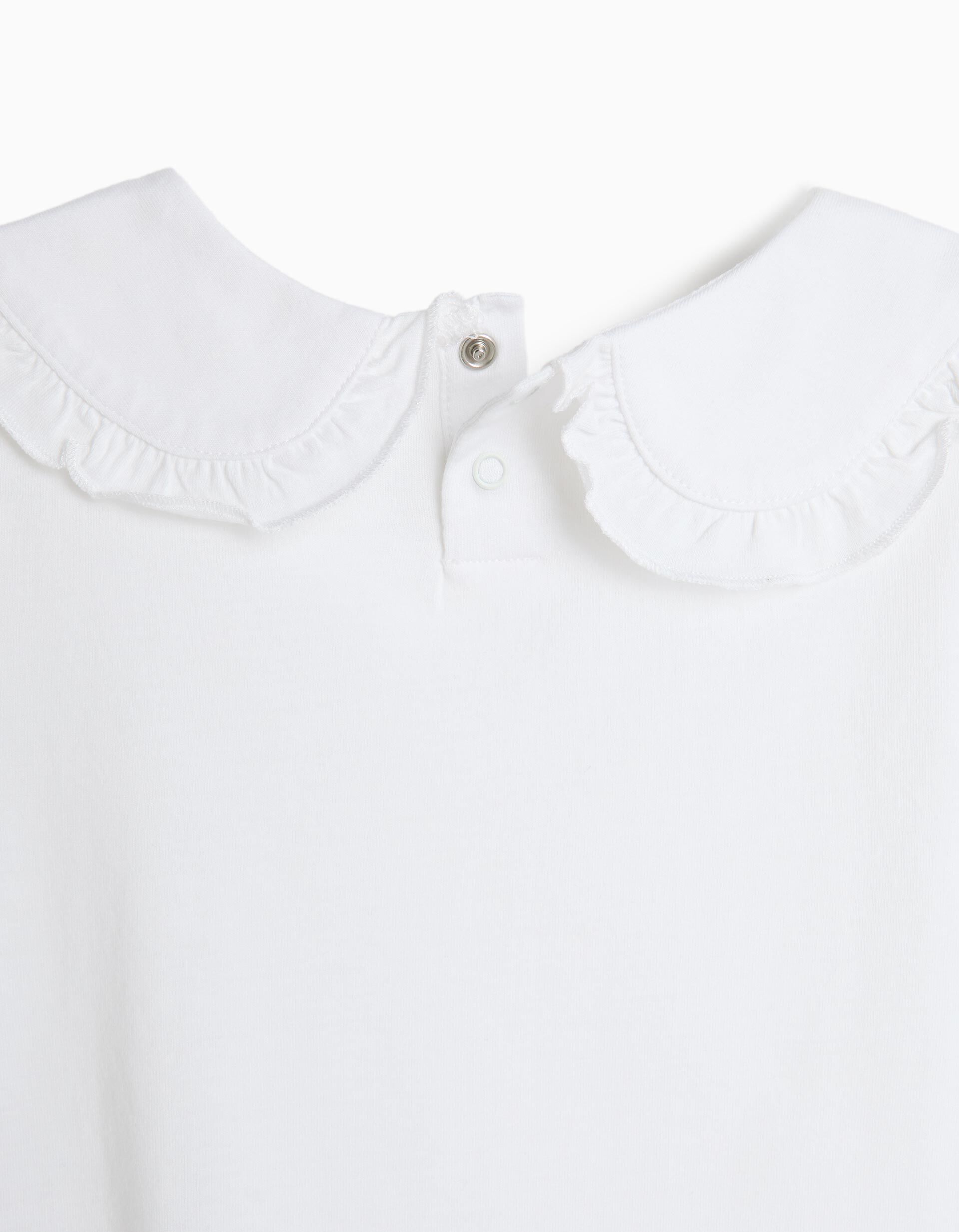 Comprar Online T-shirt Com Gola, Menina, Branco