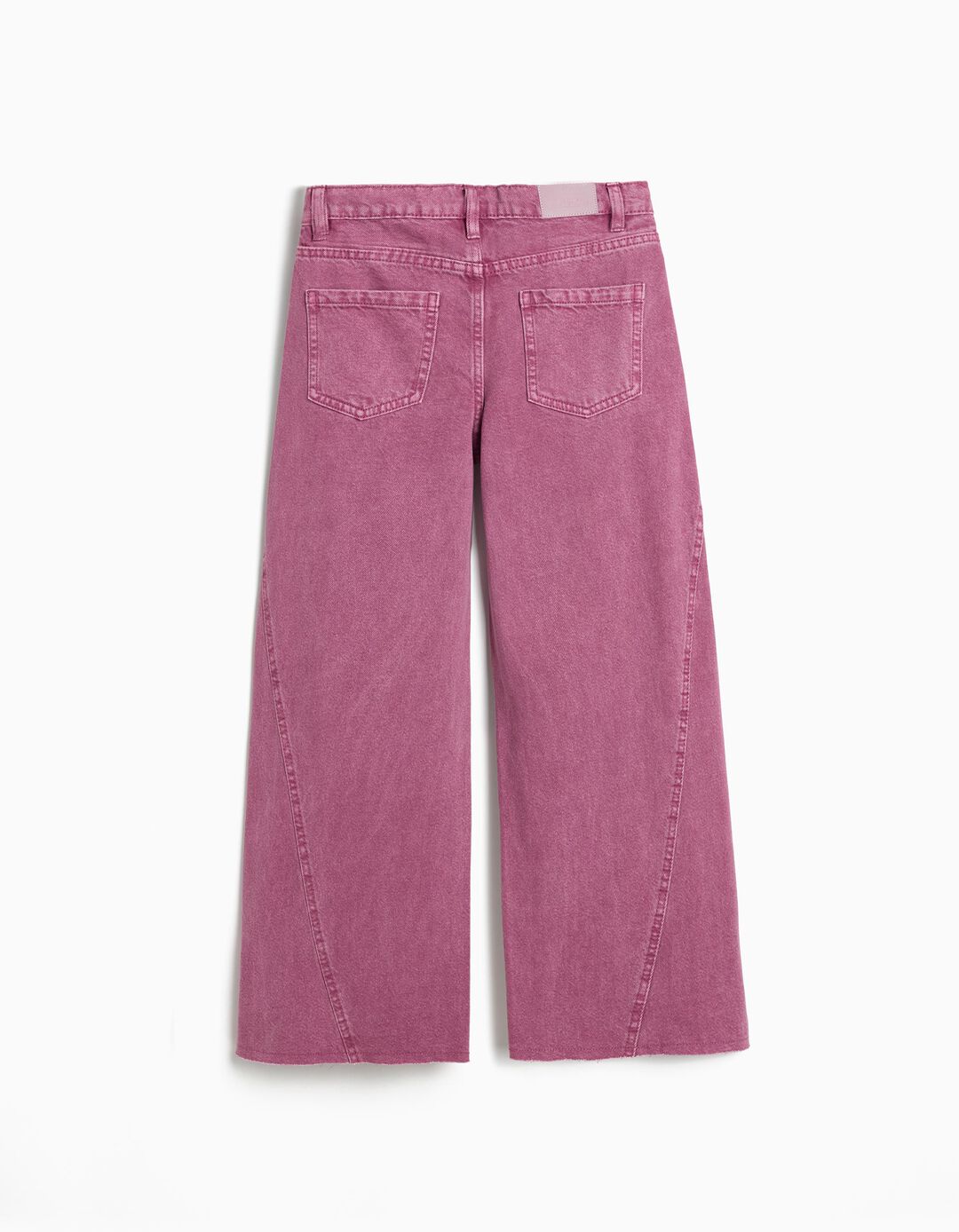 Cal&ccedil;as de Ganga 'Wide Leg', Menina, Rosa Escuro