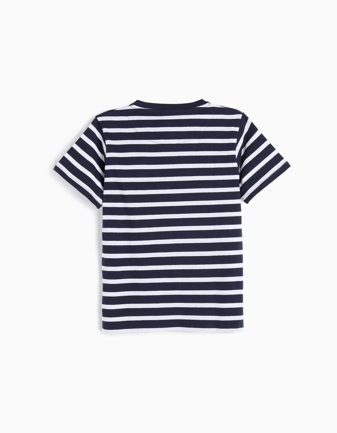 T-shirt Riscas, Menino, Azul Escuro 