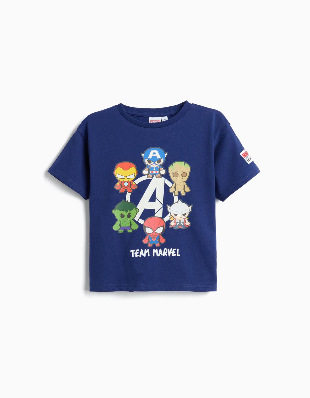 T-shirt 'Marvel', Menino, Azul Escuro