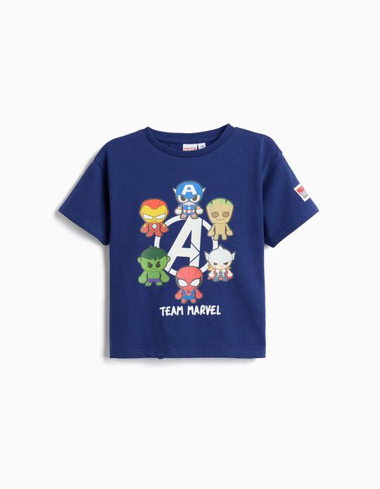 Comprar Online T-shirt 'Marvel', Menino, Azul Escuro