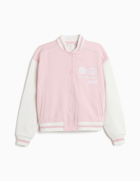 Comprar Online Bomber De Felpa, Menina, Rosa