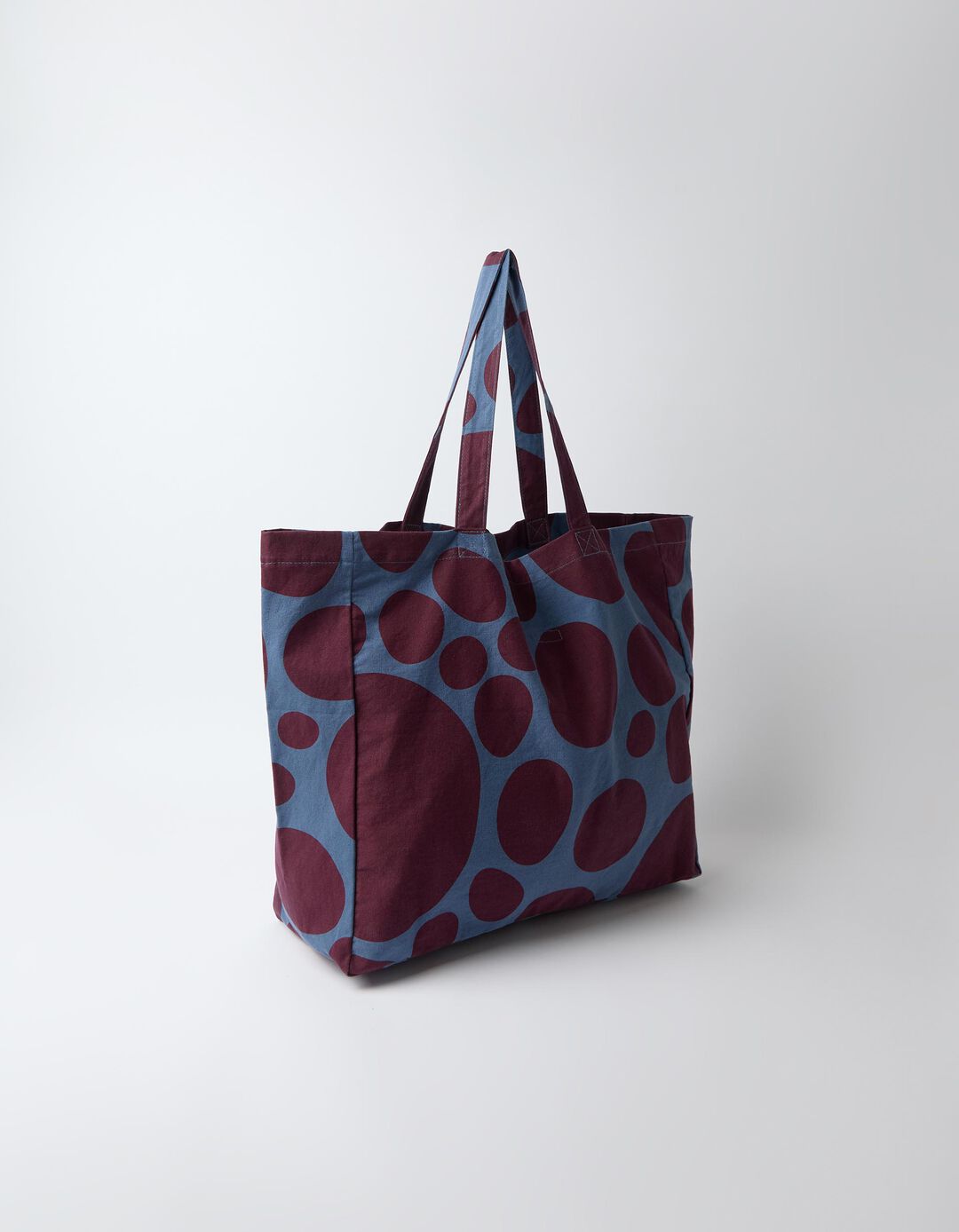 Tote Bag &Agrave;s Bolinhas, Mulher, Azul