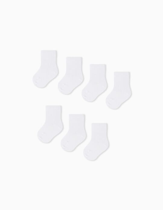 Comprar Online Pack 7 Pares de Meias, Bebé, Branco