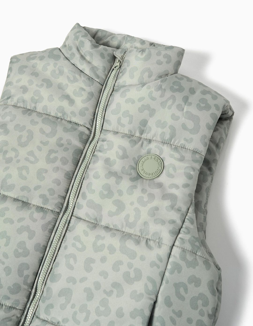 Colete Animal Print, Menina, Verde