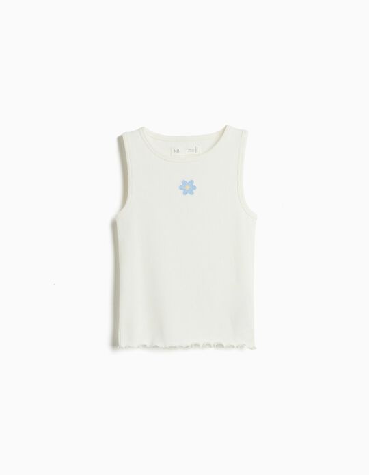 Comprar Online Top Canelado, Menina, Branco