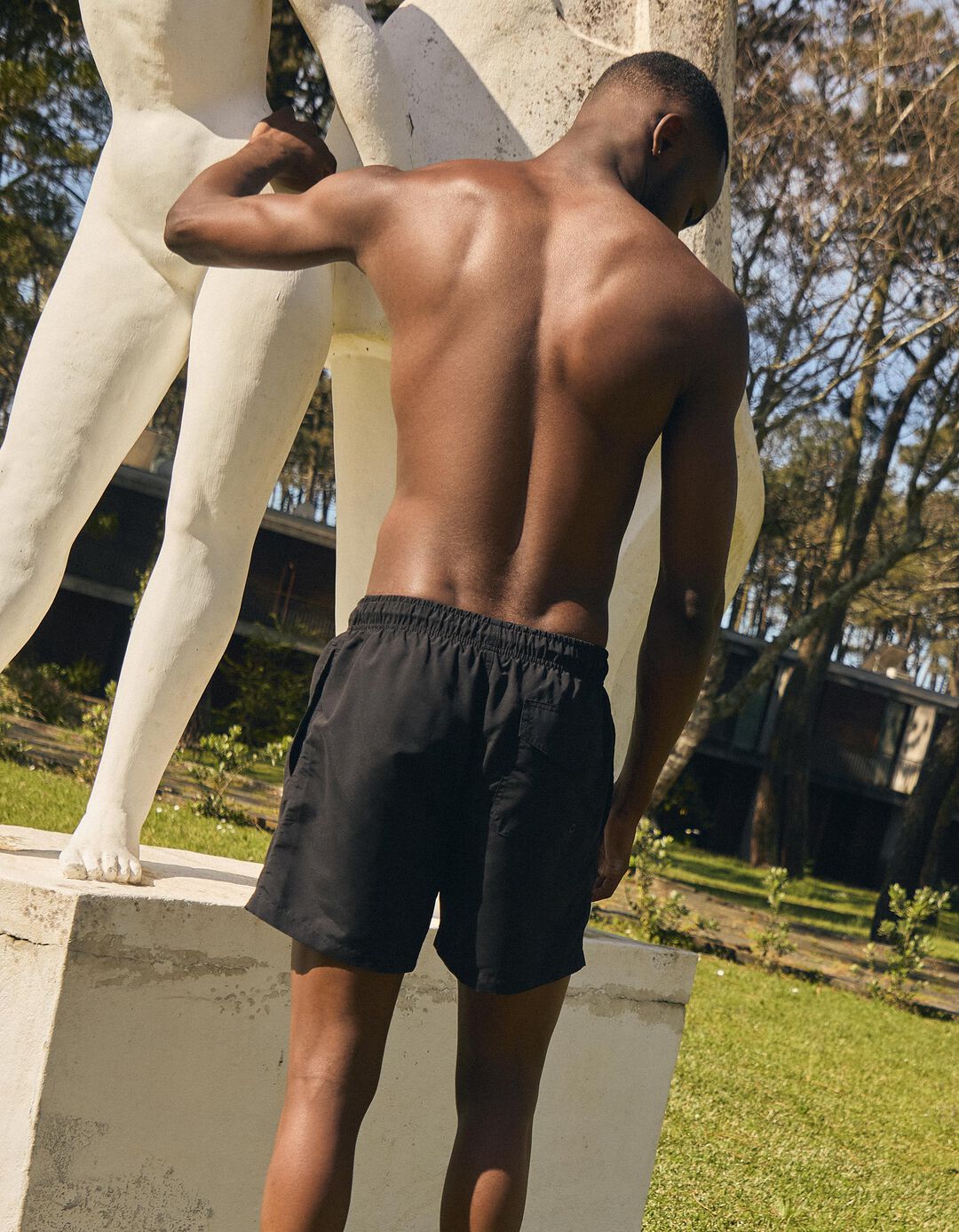 Calções de Banho, Homem, Preto