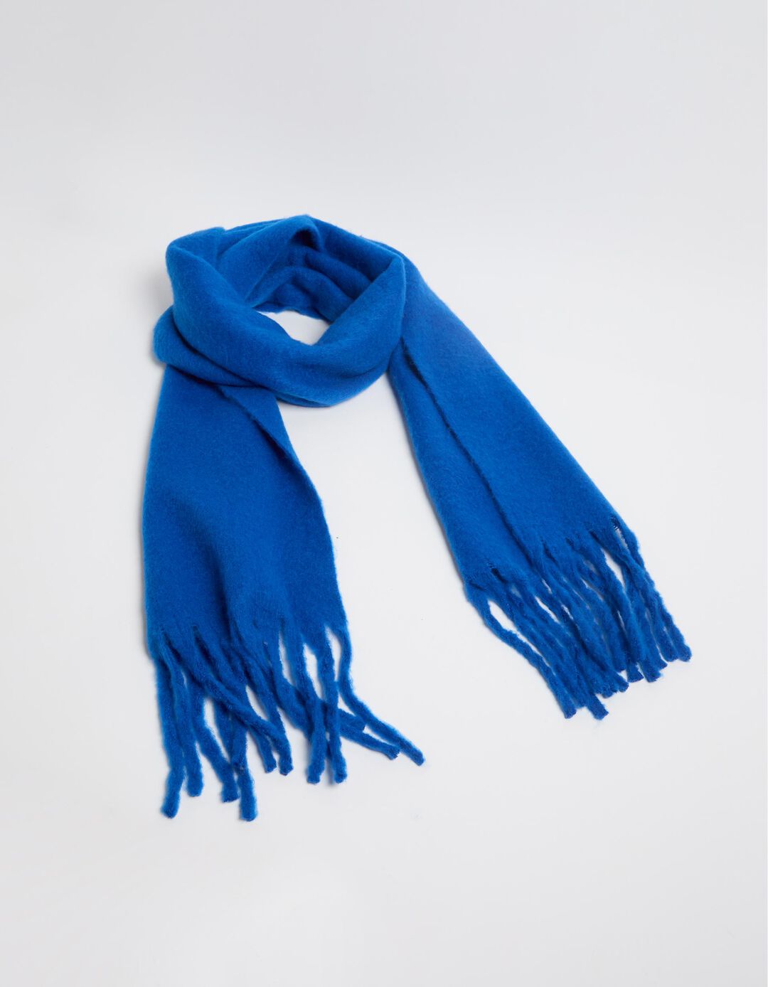 Cachecol Franjas, Mulher, Azul