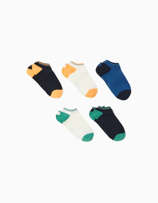 Comprar Online Pack 5 Meias pelo Tornozelo, Menino, Multicor