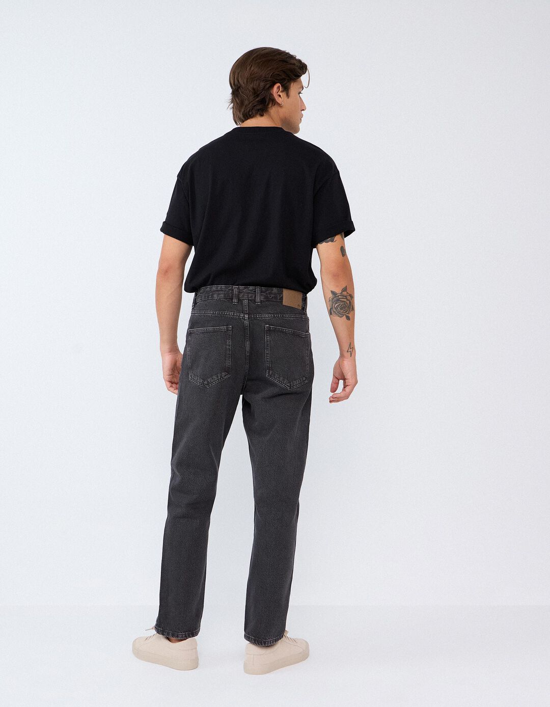 Cal&ccedil;as de Ganga Relaxed Fit, Homem, Cinzento Escuro