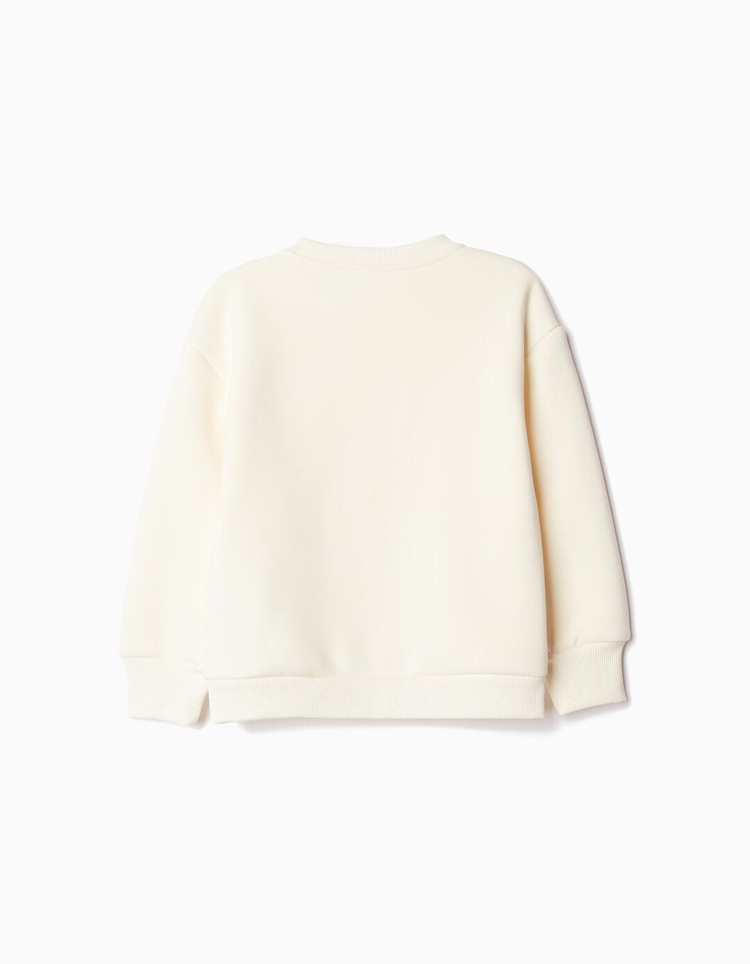 Sweatshirt de Felpa Estampado, Menina, Branco