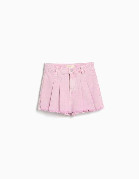 Comprar Online Saia-calção de Ganga, Menina, Roxo Claro 