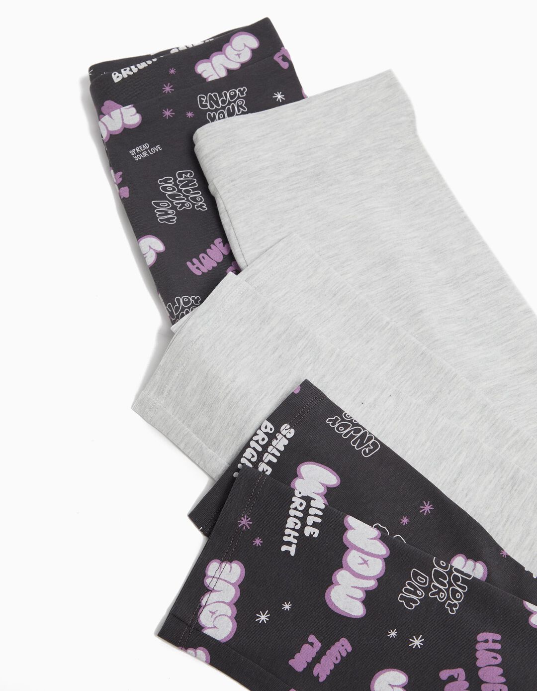 Pack 2 pares de Leggings, Menina, Multicor