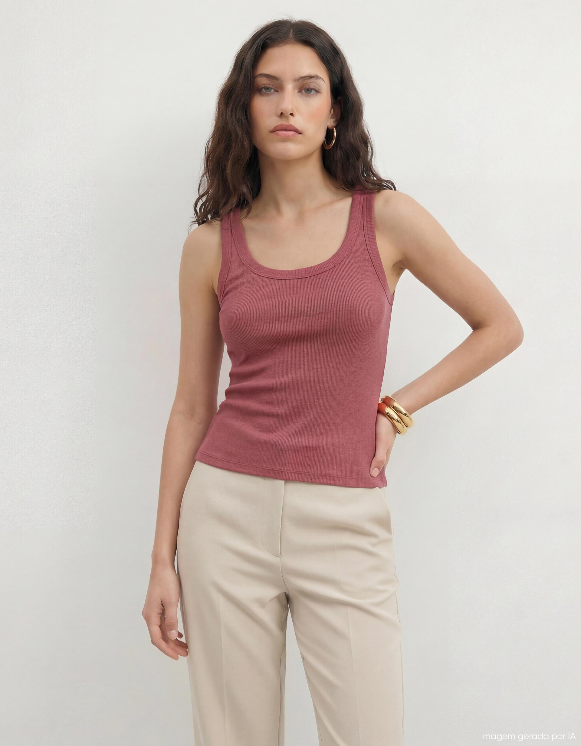 Comprar Online Tank Top Canelado, Mulher, Vermelho