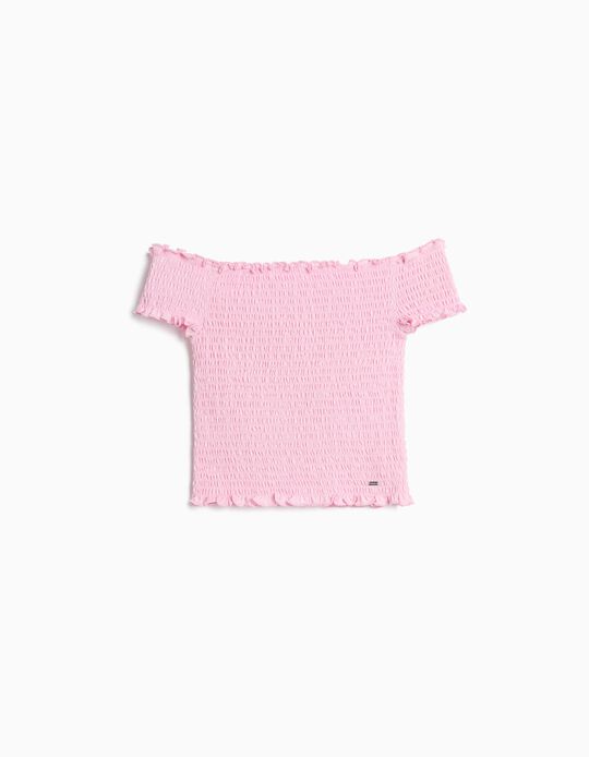 Comprar Online Top Smock, Menina, Rosa Claro
