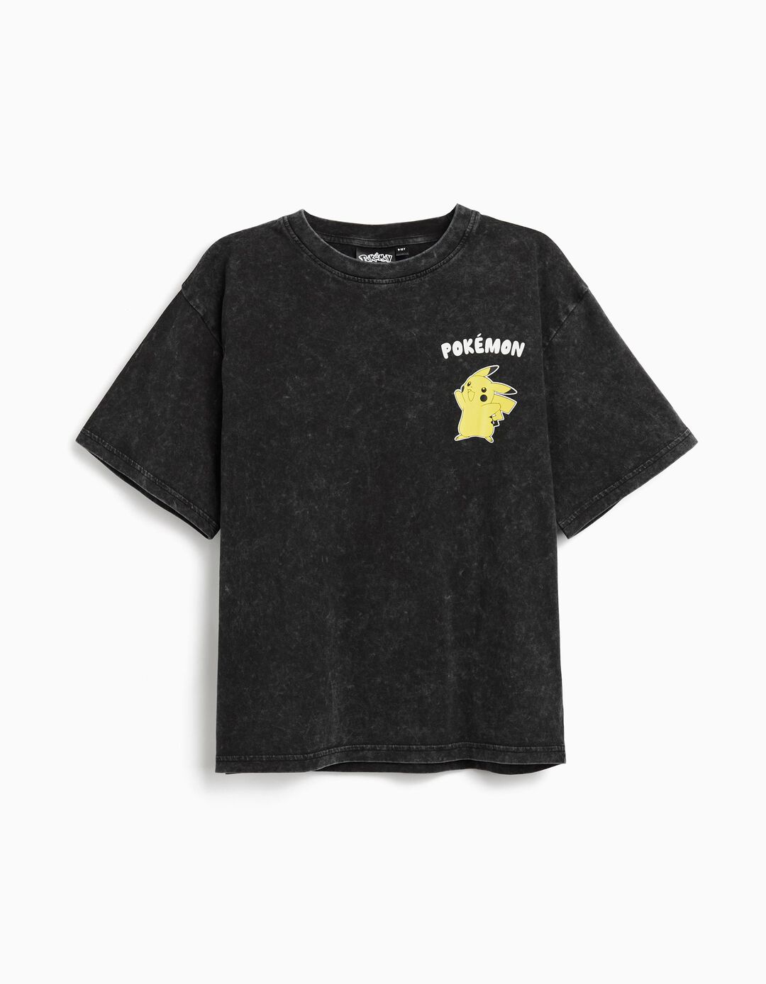T-shirt 'Pikachu', Menino, Preto
