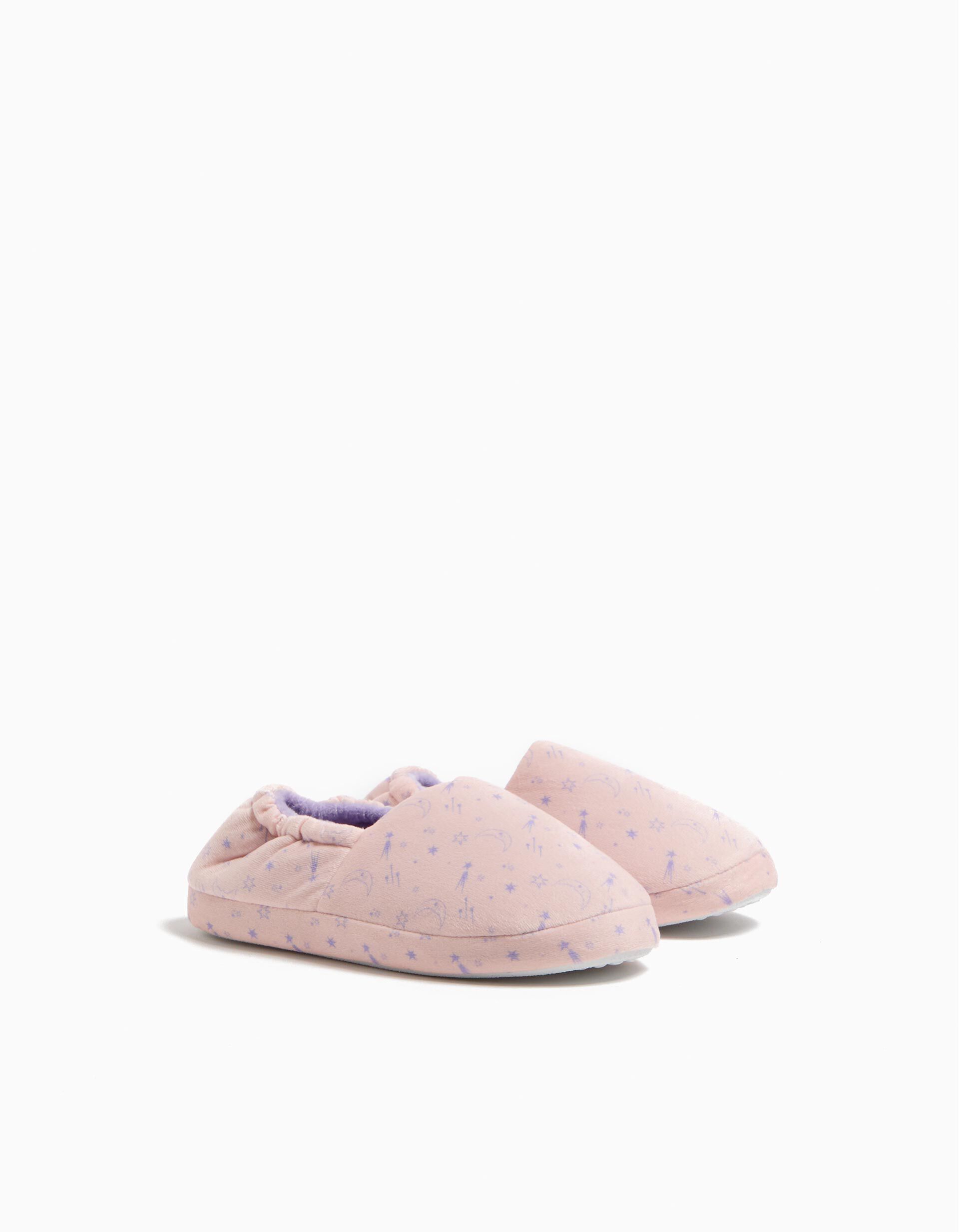 Comprar Online Pantufas Gal&aacute;xias, Menina, Rosa Claro
