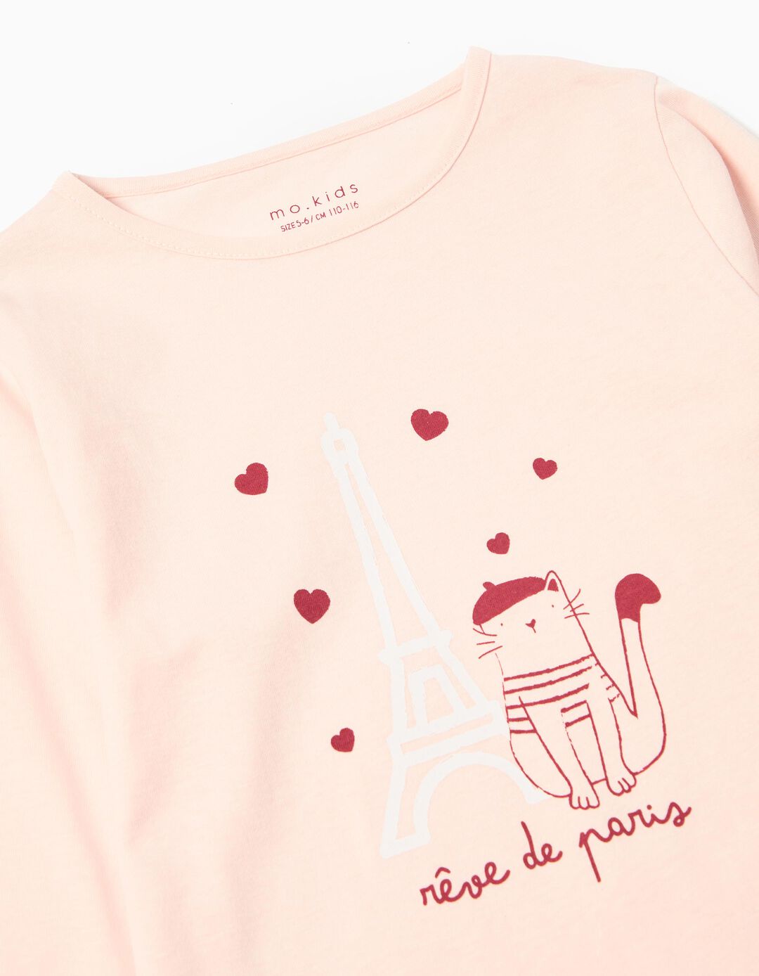 Pijama Jersey, Menina, Rosa Claro 