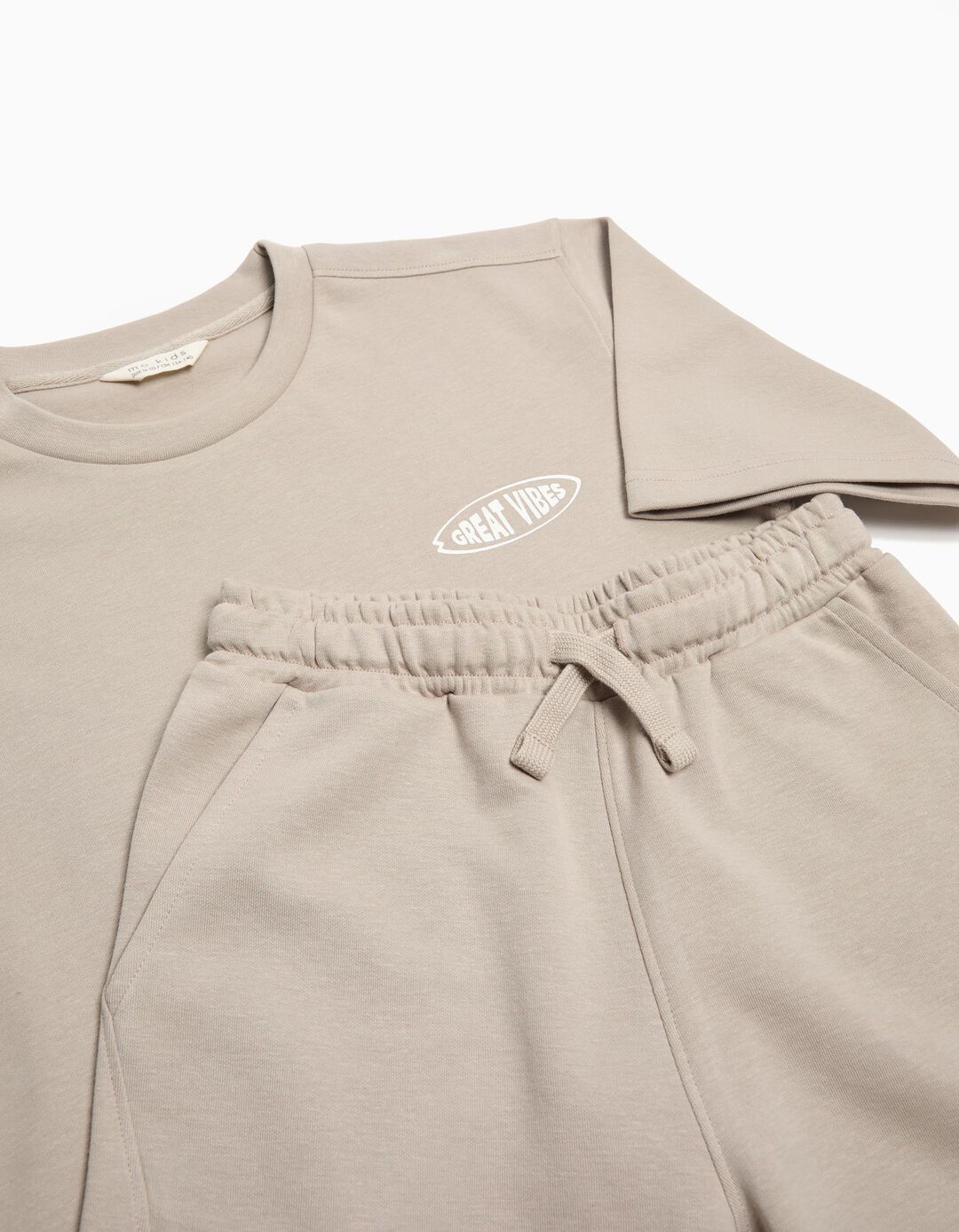Conjunto T-Shirt e Calções, Menino, Cinzento