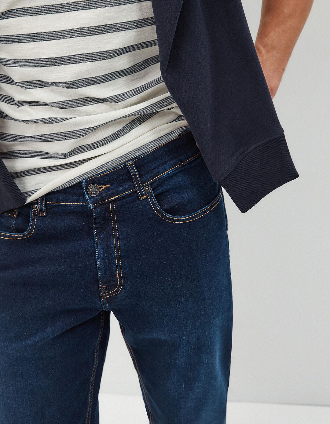 Jeans Slim-fit, Homem, Azul Escuro