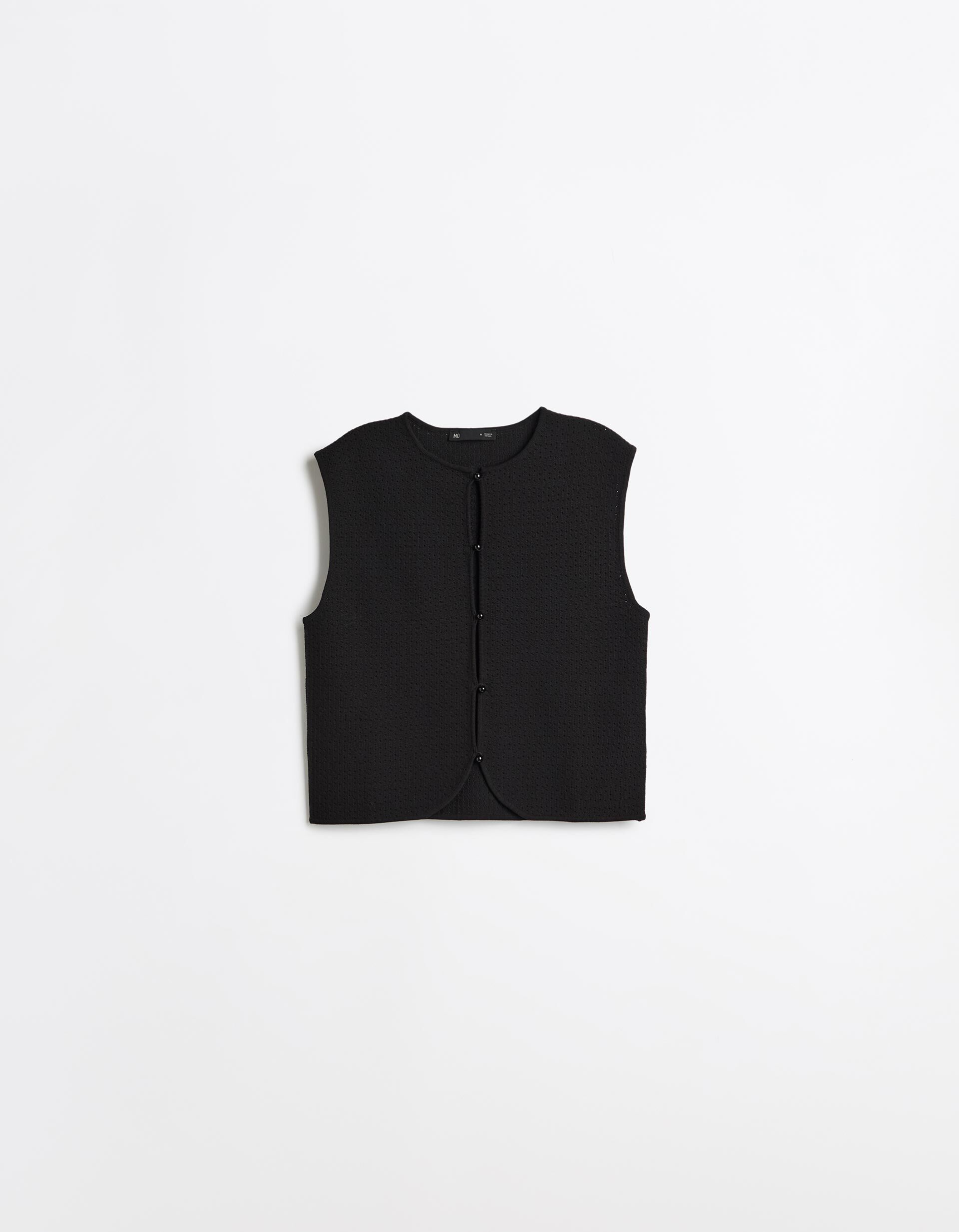 Comprar Online Colete Tricotado, Mulher, Preto