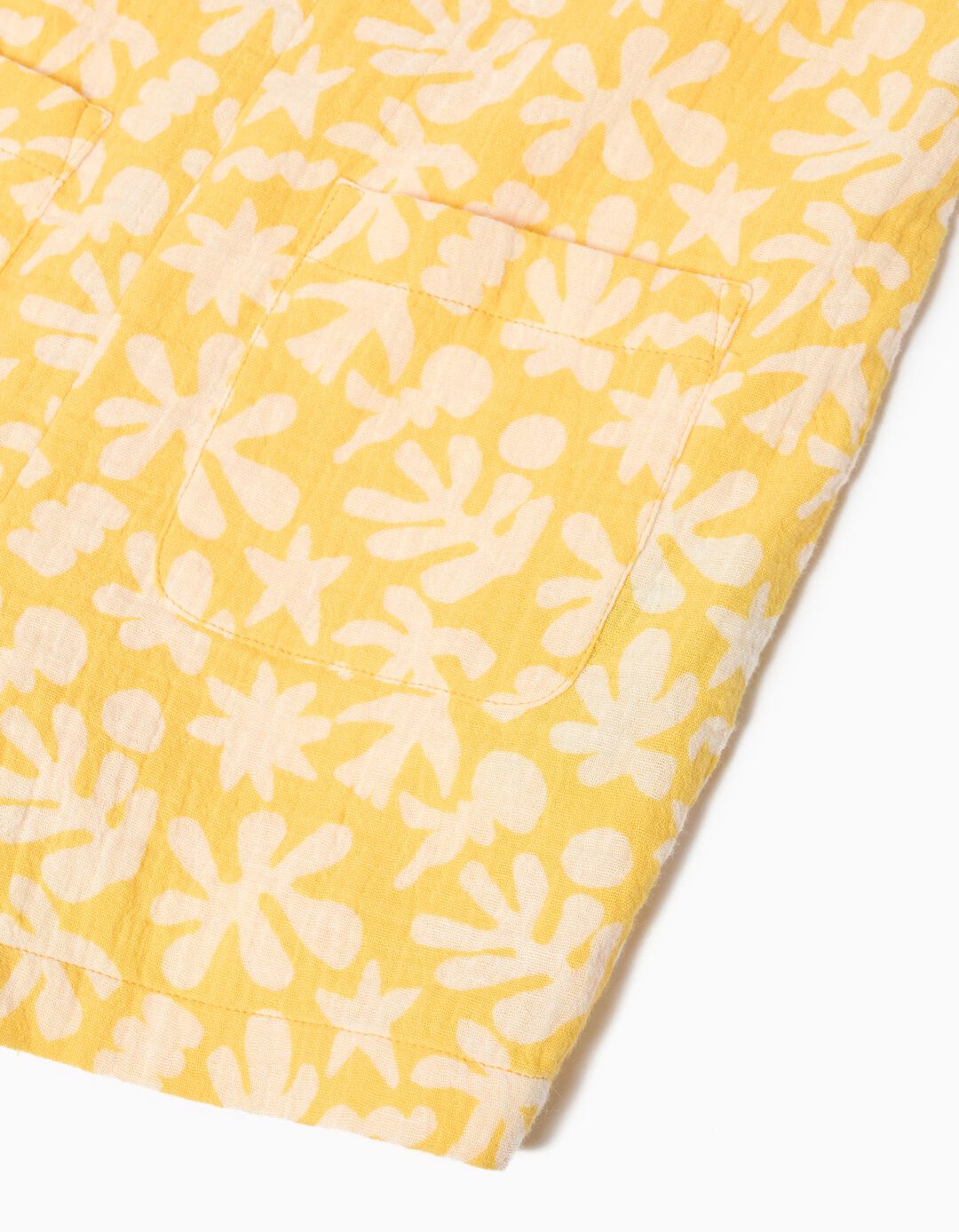 Macacão, Menina, Amarelo Escuro 